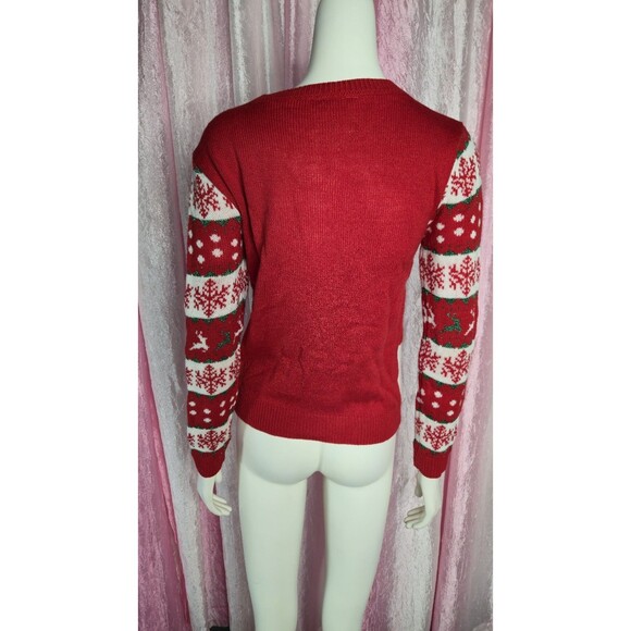 Christmas Santa's Favorite Rudolph Holiday Sweater Size Medium - Picture 8 of 10